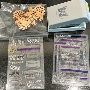Craft Punch and Stamp Set